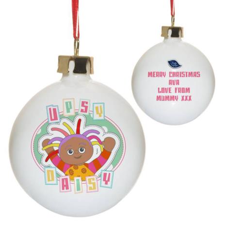 Personalised In The Night Garden Pastel Upsy Daisy Bauble £12.99